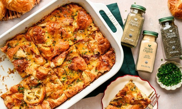 Breakfast Casserole Croissant Bake
